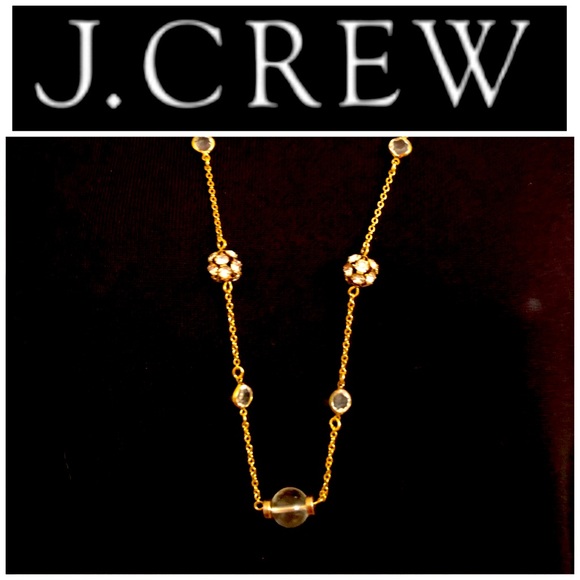JCrew gold tone long necklace
